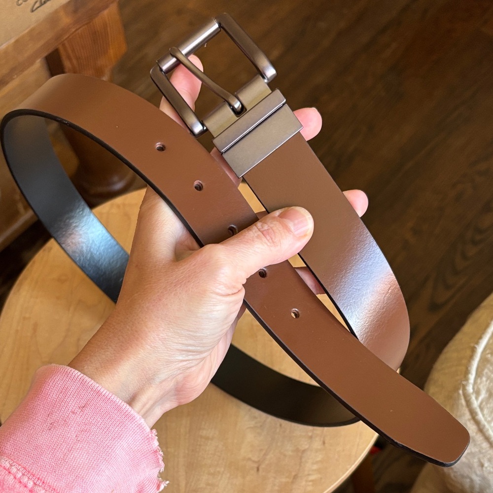 boys brown leather belt 32
genuine leather